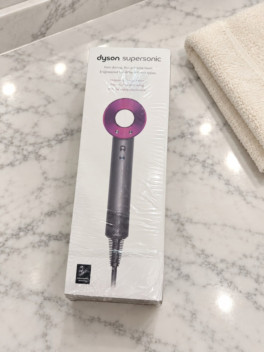 Dyson Supersonic Pink-Accent Hair Dryer with Box - Picture 3 of 10